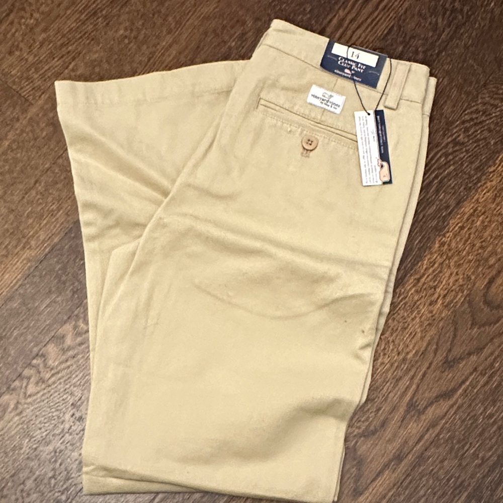Vineyard Vines Kids Tan Chino Pants